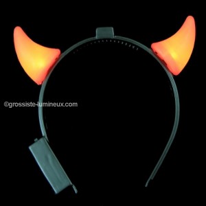 Serre T&ecirc;te Lumineux Leds "Cornes"