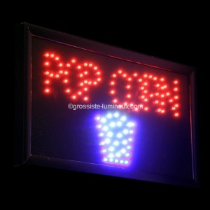 Enseigne Lumineuse led "POP CORN"