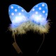 Serre Tête Lumineux "Noeud Papillon foururre"