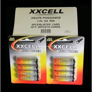 Boite X10 blisters de X4  LR06 AA