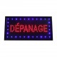 Enseigne Lumineuse "DEPANNAGE"