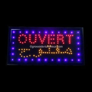 Enseigne Led "OUVERT ARABE"