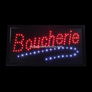 Enseigne Led "BOUCHERIE"