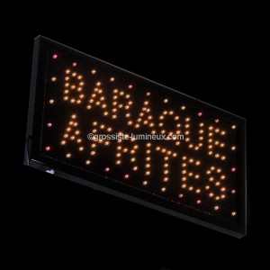 Enseigne Lumineuse leds "BARRAQUE A FRITES"