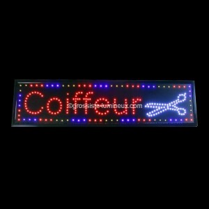 Enseigne Led Grande "COIFFEUR" 1 M&egrave;tre