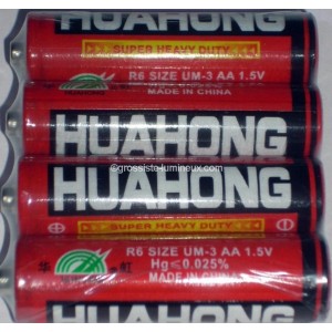 Piles AA-LR06 "HUAHONG" Pack (x4)
