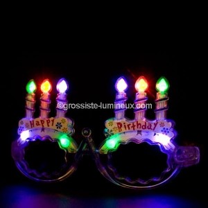 Lunettes Enfants Lumineuses "Anniversaire"